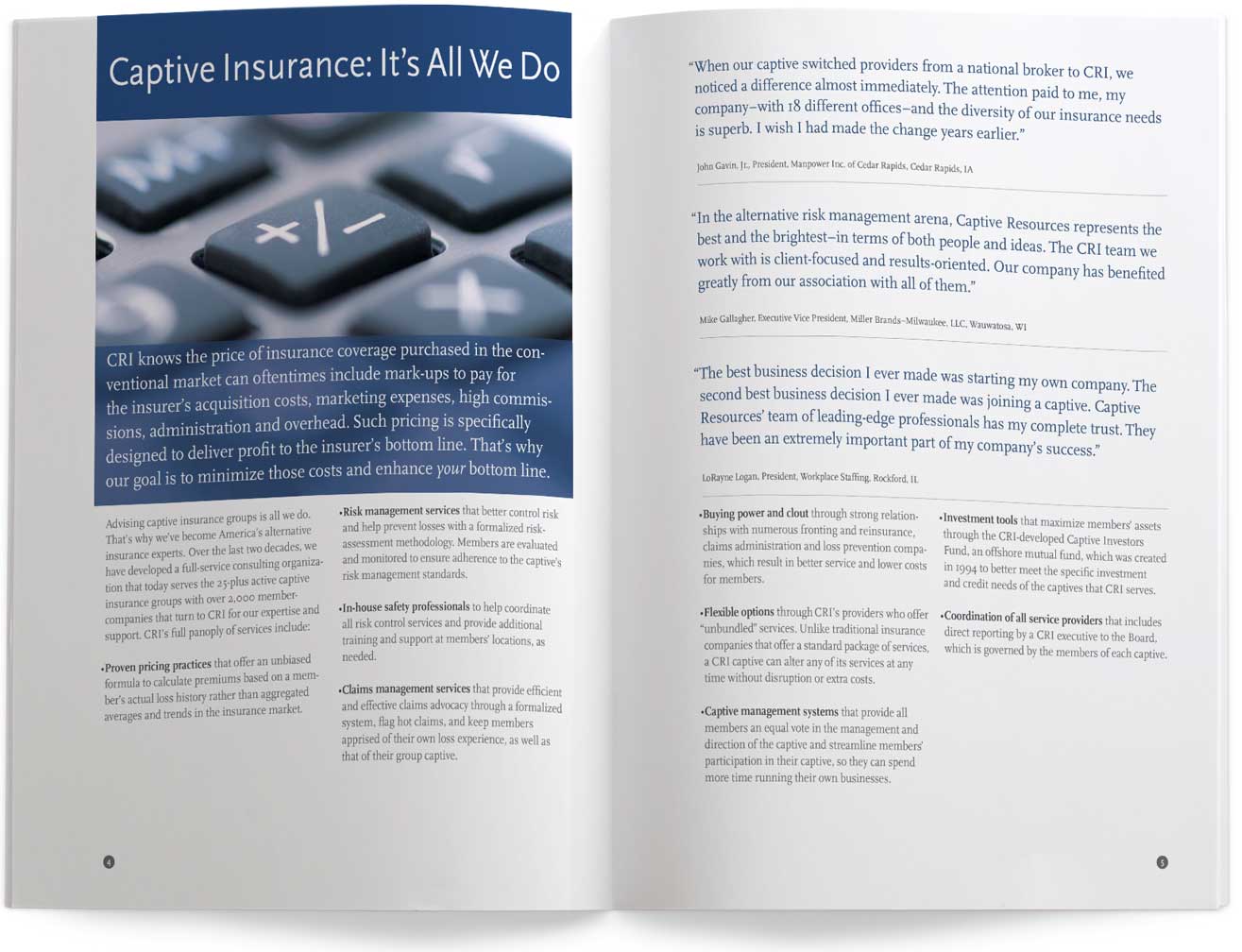 captive-resources_brochure-inside3.jpg Art Direction by: Bart Crosby, Crosby Associates